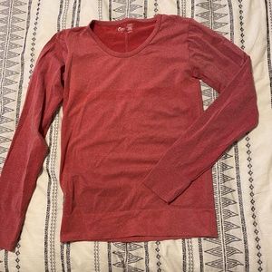 Zyia long sleeve performance red shirt M